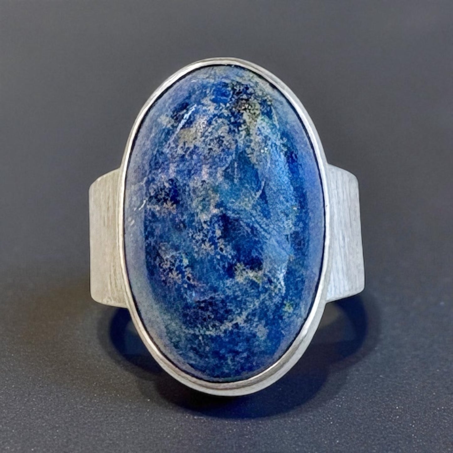 Silver and Lapis Lazuli Ring Size 8.5
