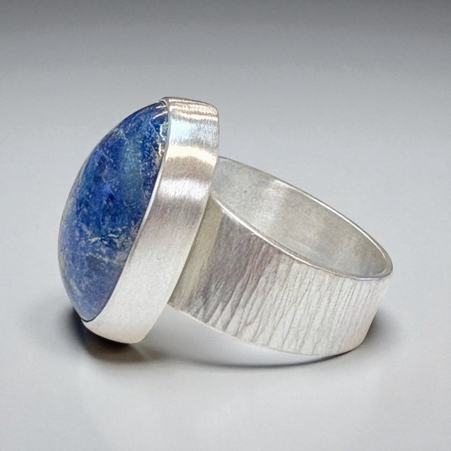 Silver and Lapis Lazuli Ring Size 8.5