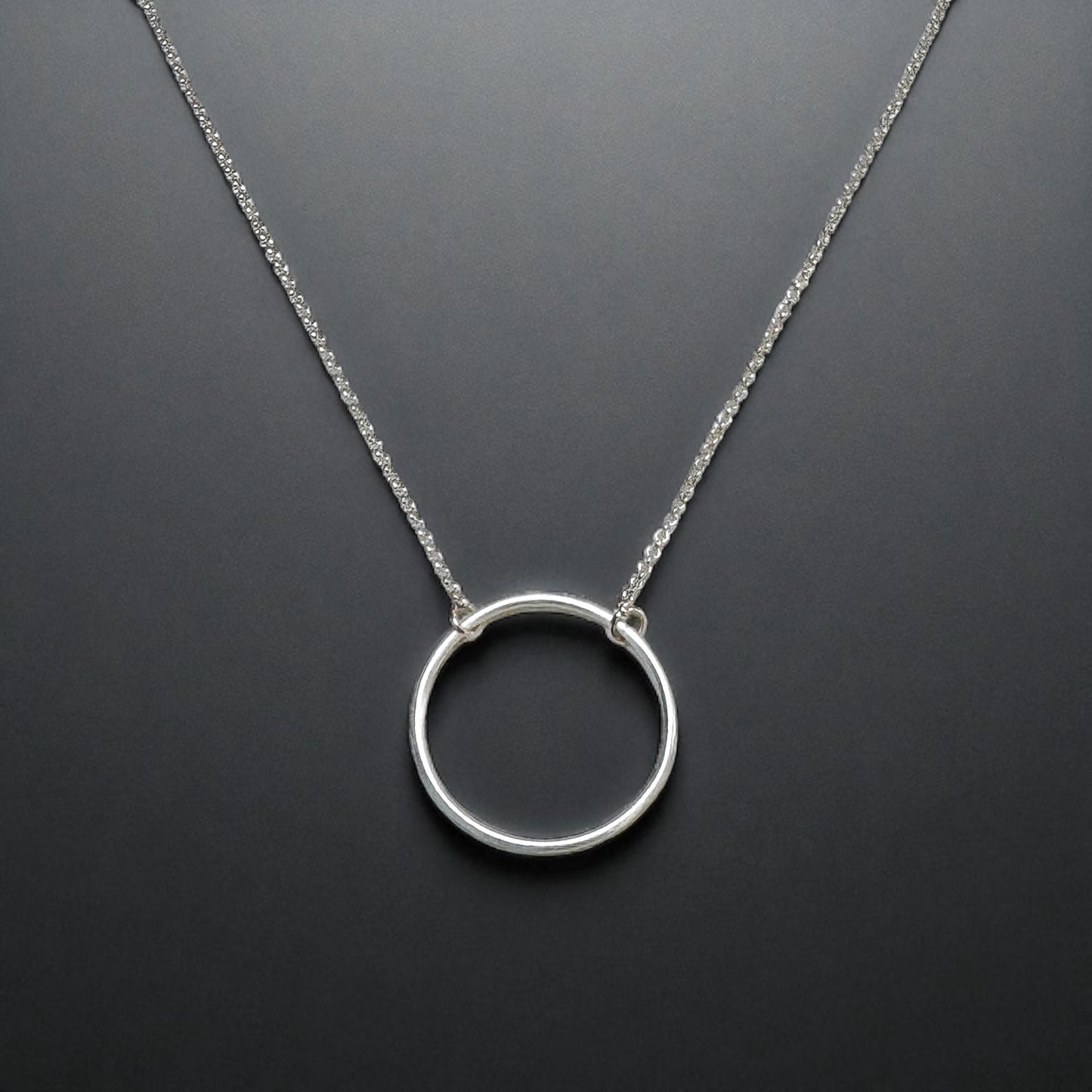 Sterling Silver Circle Pendant