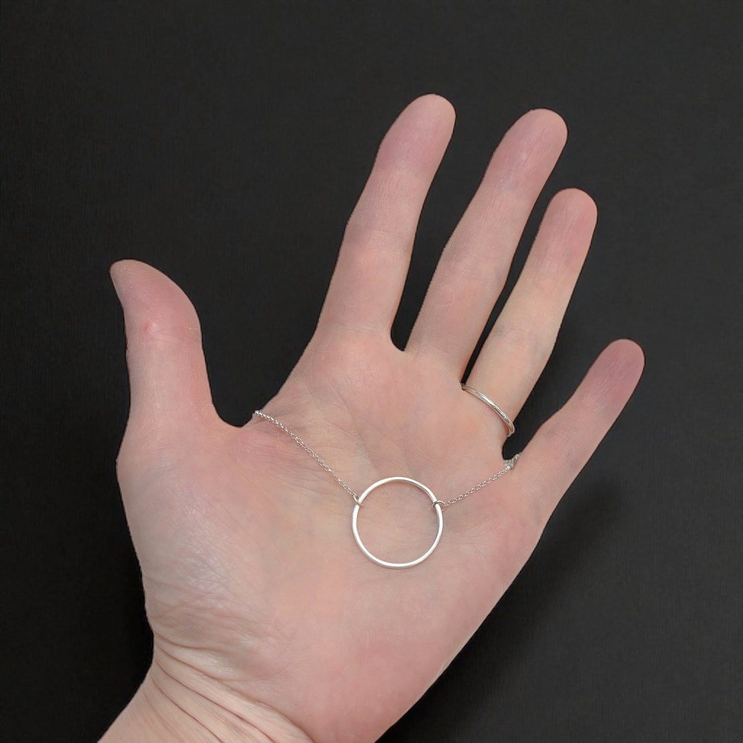 Sterling Silver Circle Pendant