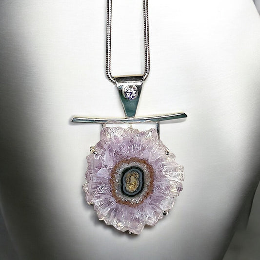 Amethyst & Silver Necklace 1