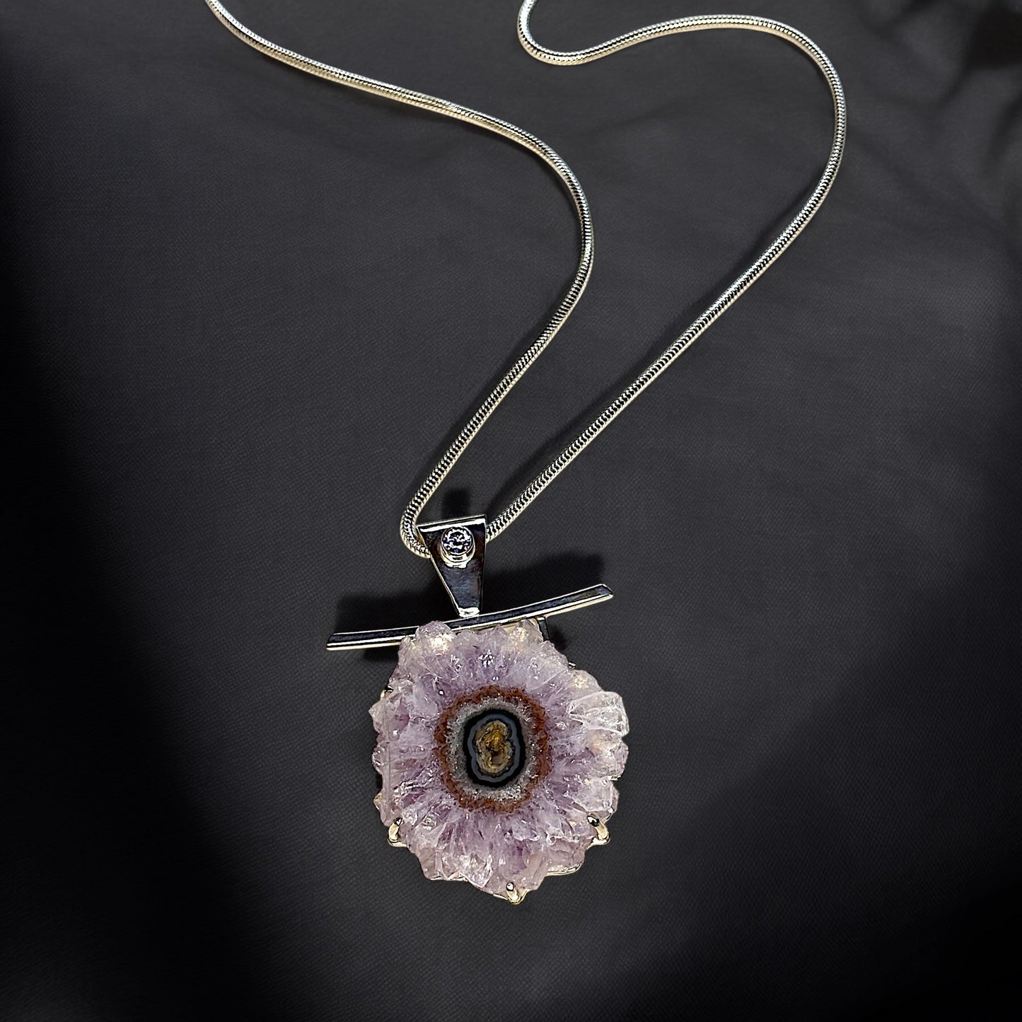 Amethyst & Silver Necklace 1