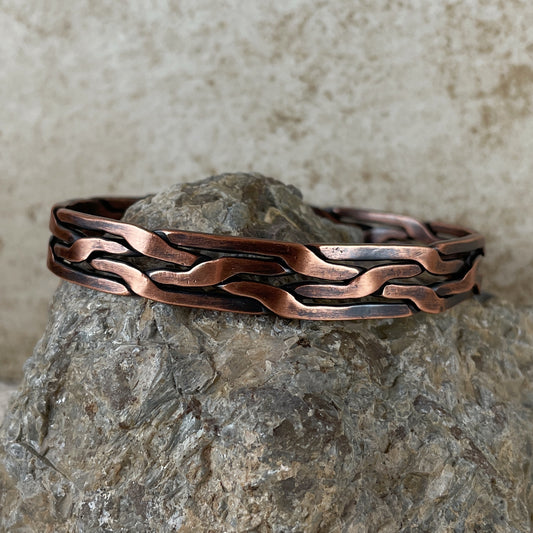 Braided Copper Cuff